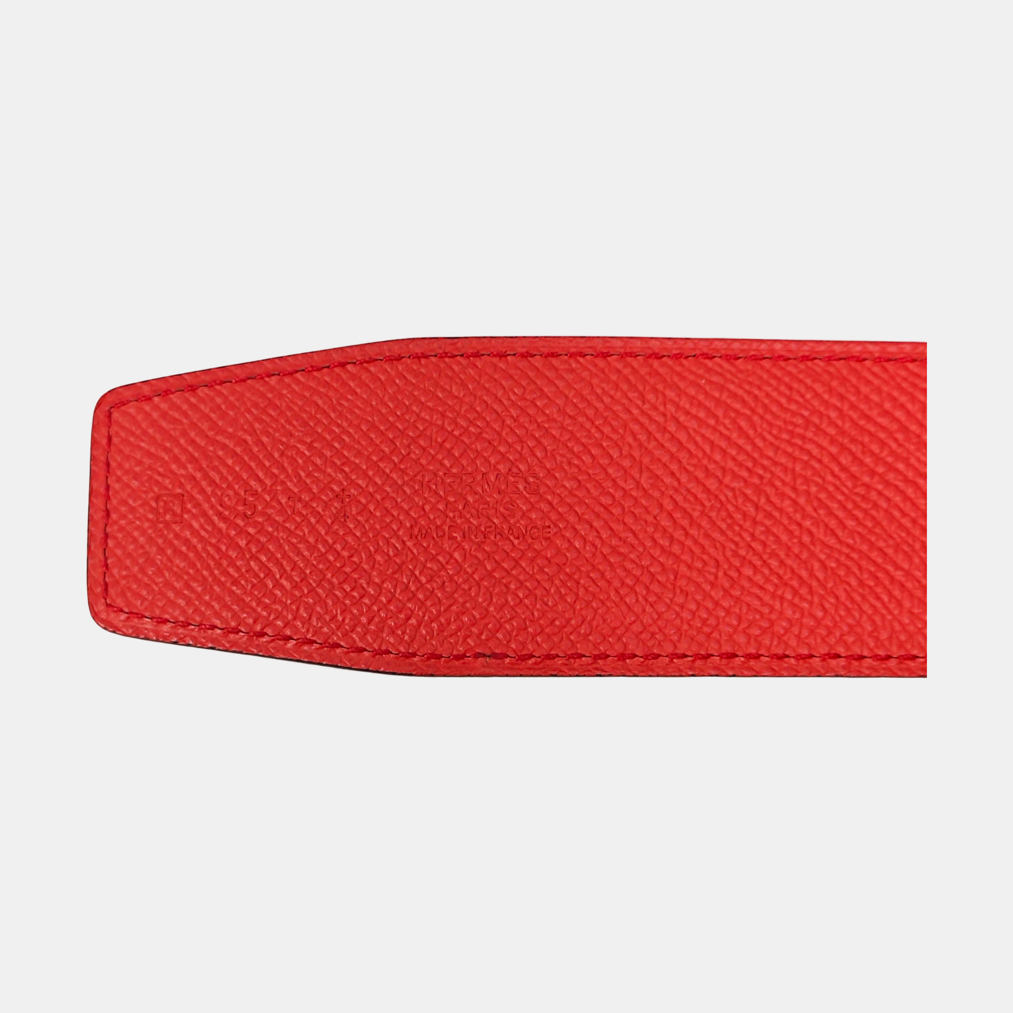 Leather Belt Red
