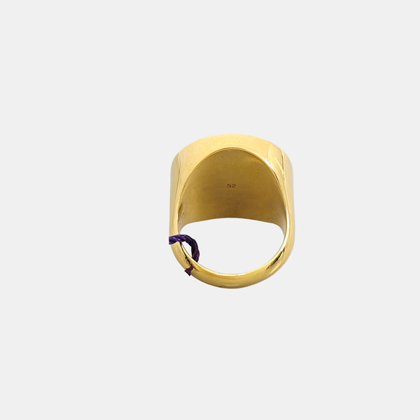 Brass Gold Ring EU 52
