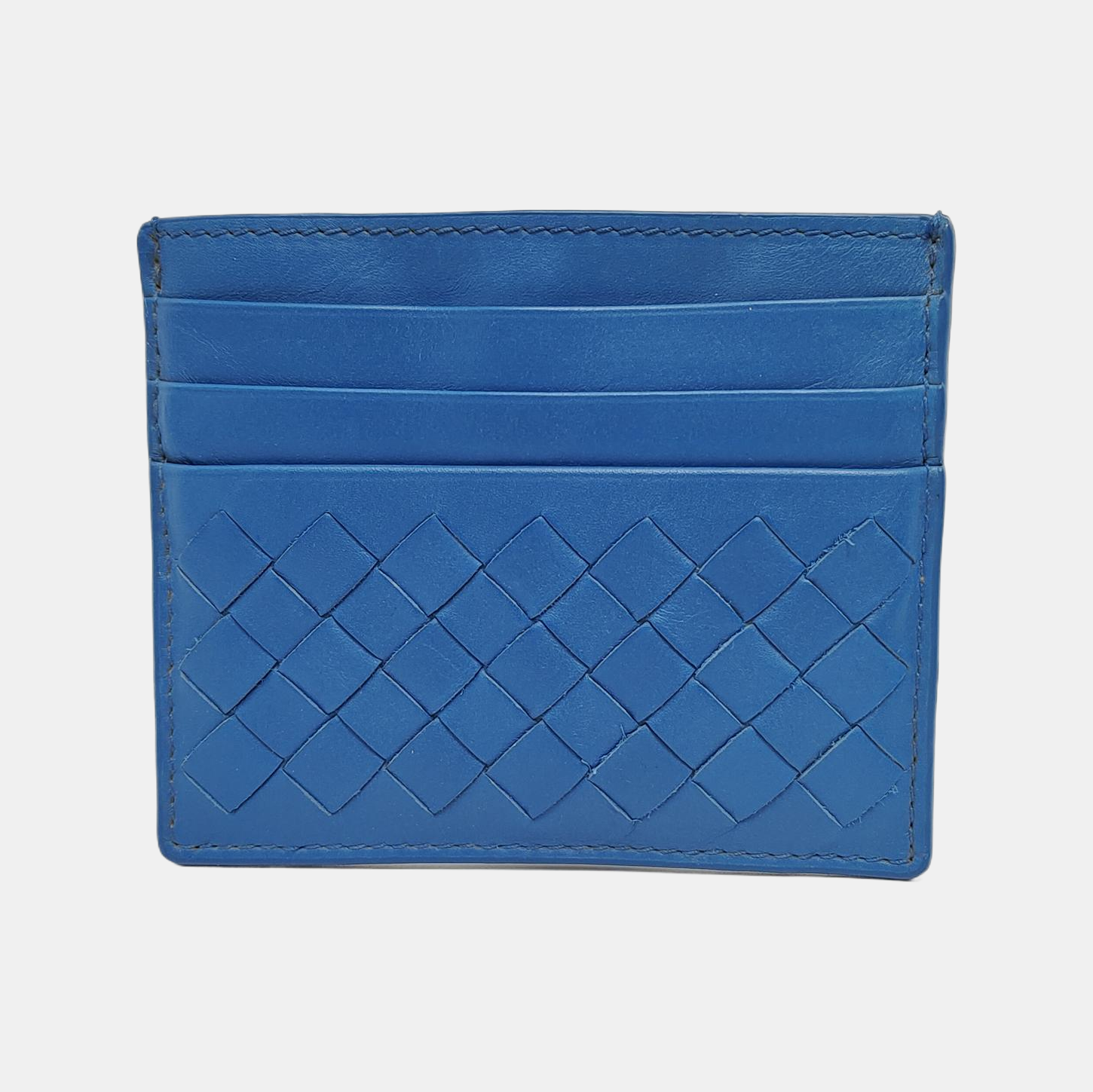Calfskin Blue Card Holder