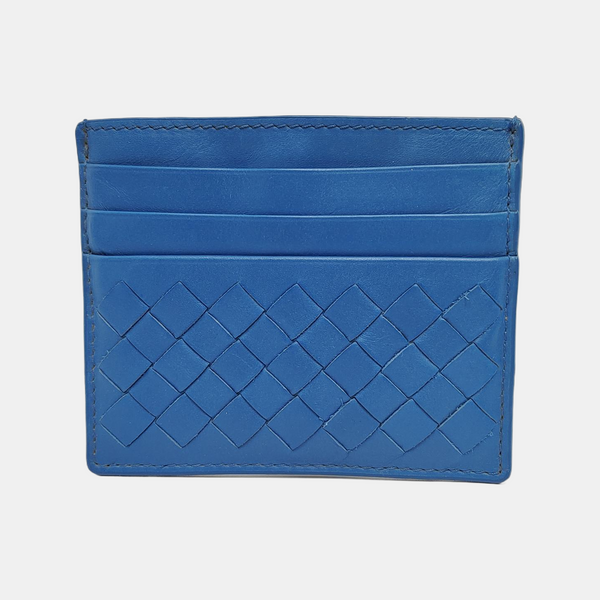 Calfskin Blue Card Holder