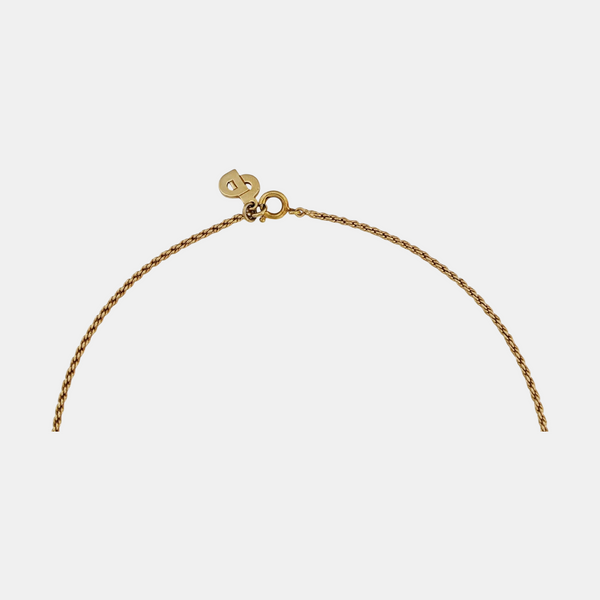 Twist Round Metal Gold Necklace