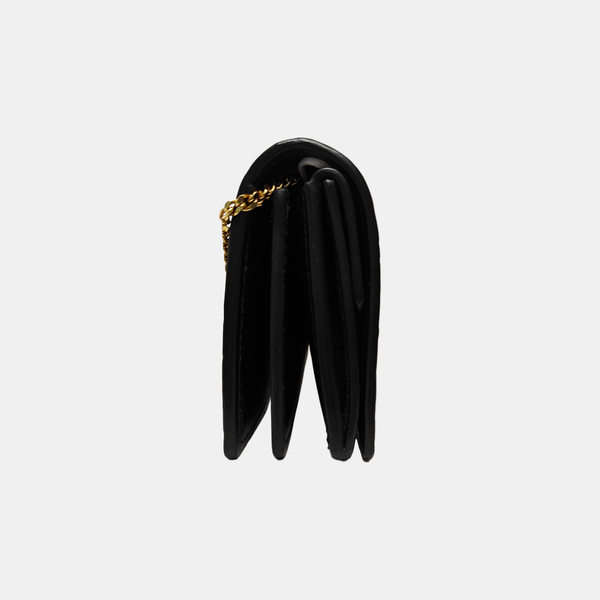 Bolso de Hombro de Piel de Becerro Negro