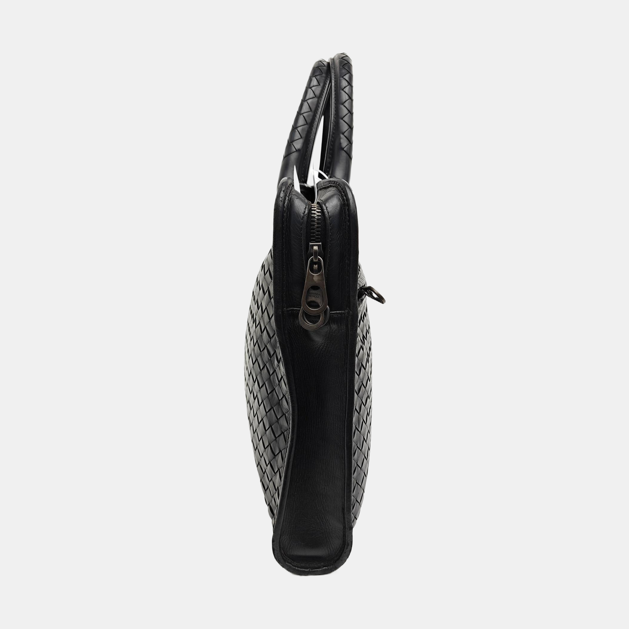 Calfskin Top Handle Bag Black