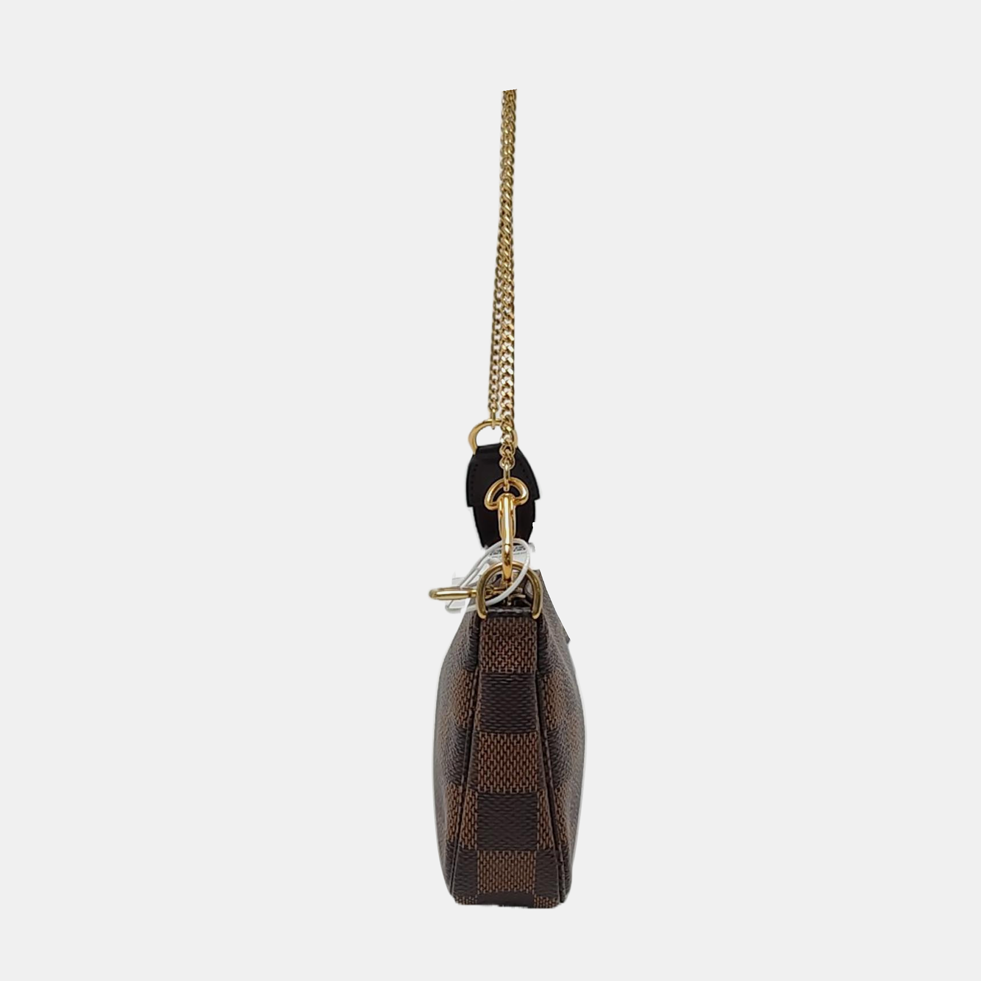 ACCESSOIRES Mini Damier Ebene Coated Canvas Brown