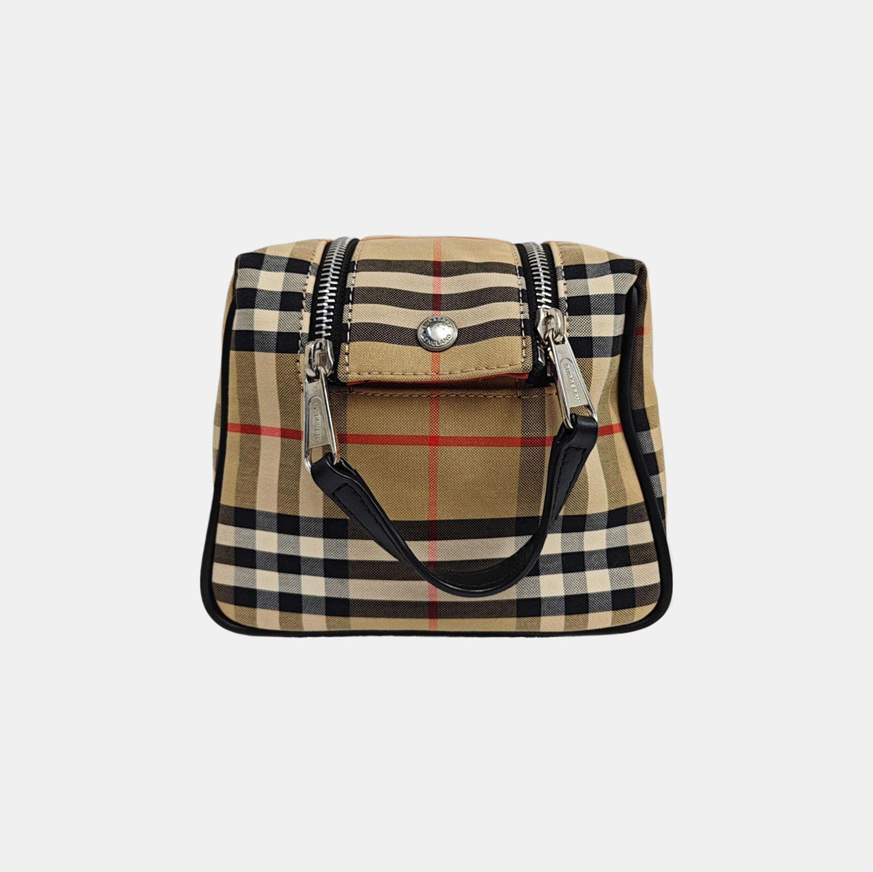 Canvas Top Handle Bag Brown
