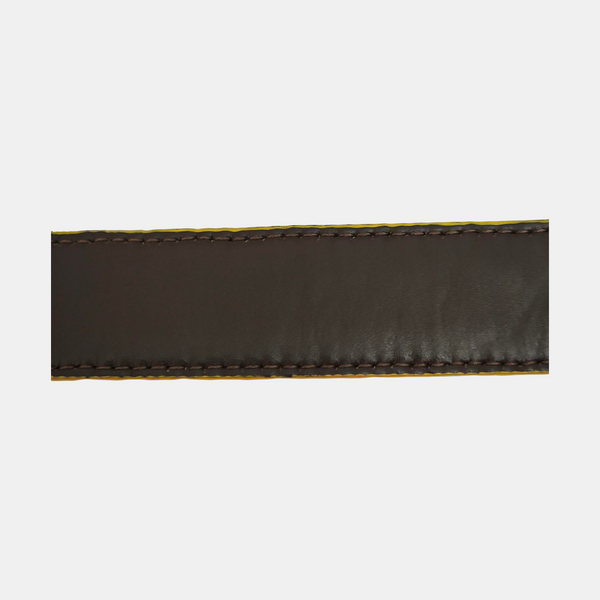 Leather Belt Yellow