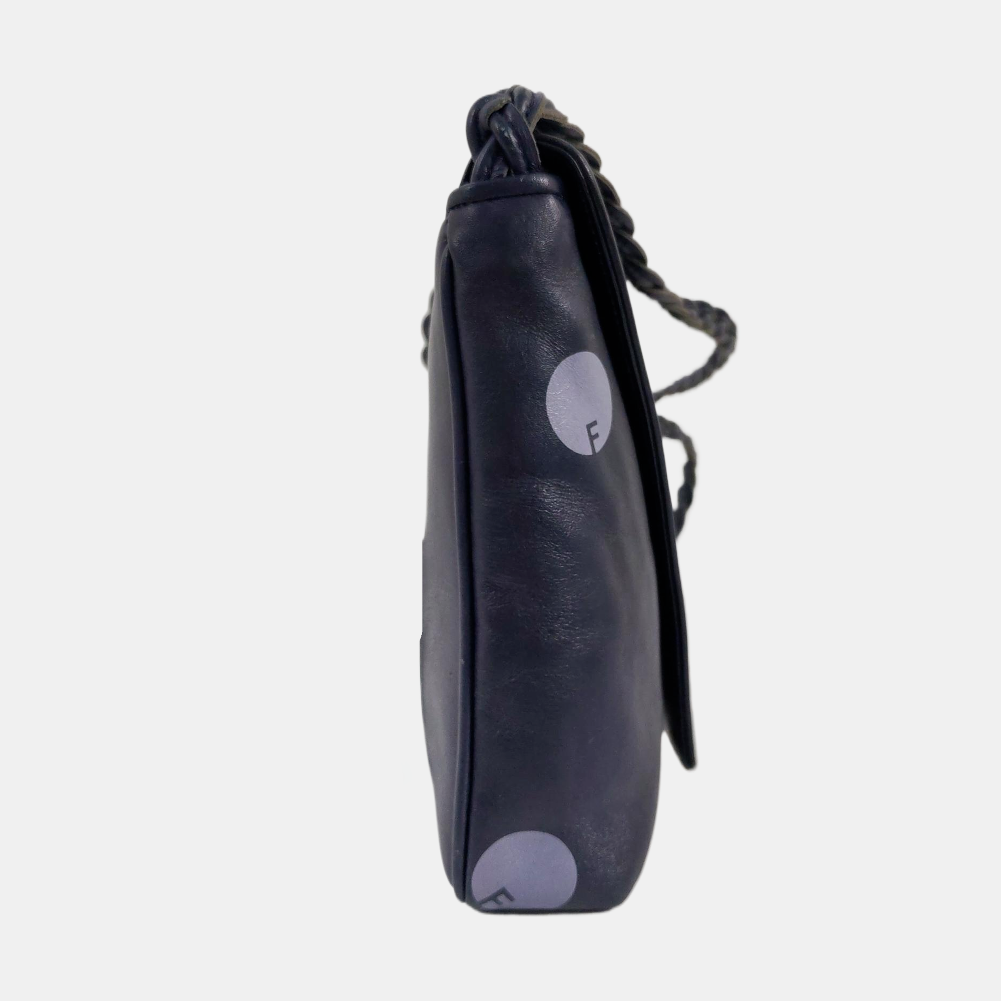 Calfskin Shoulder Bag Blue