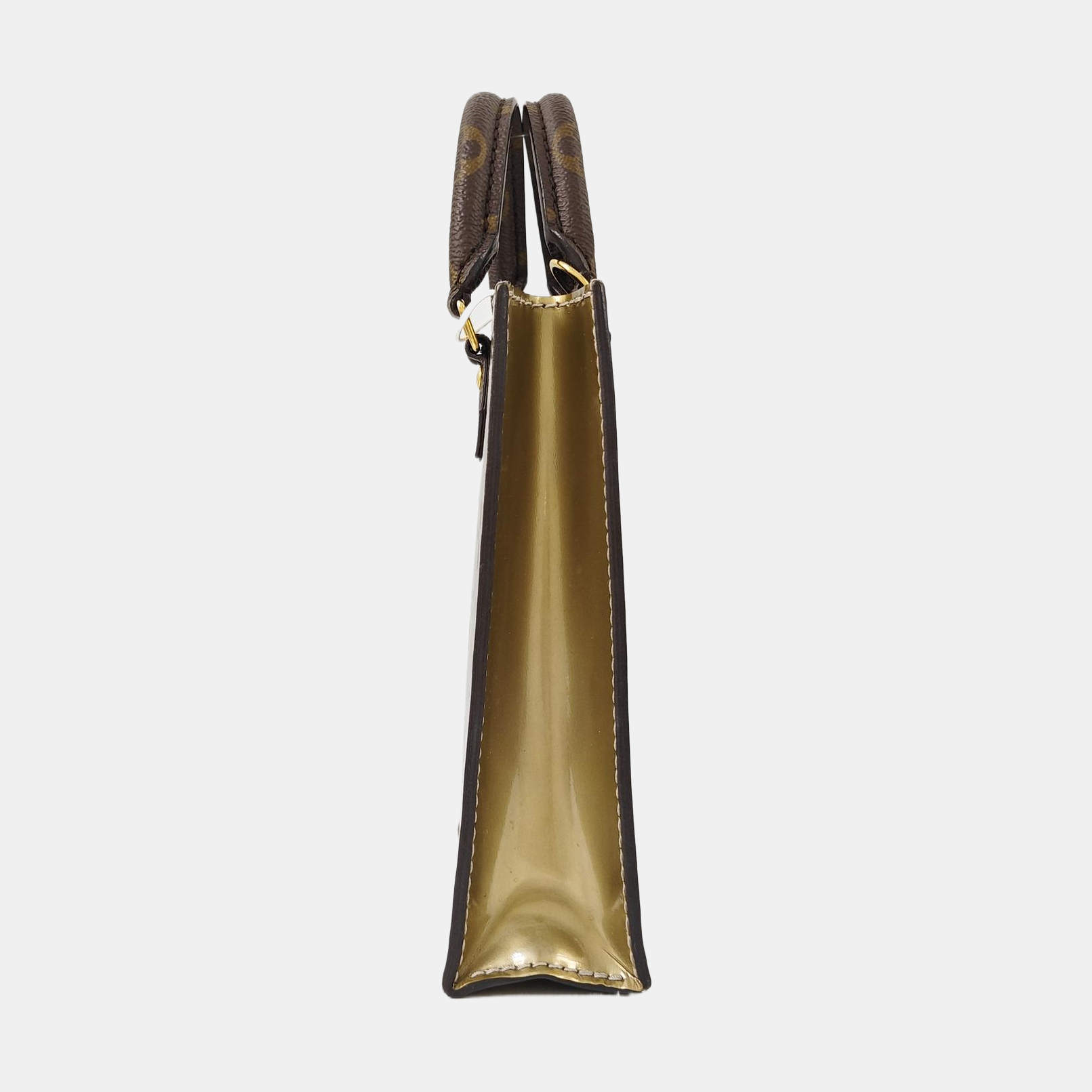 SAC PLAT BB Monogram Patent Leather Gold
