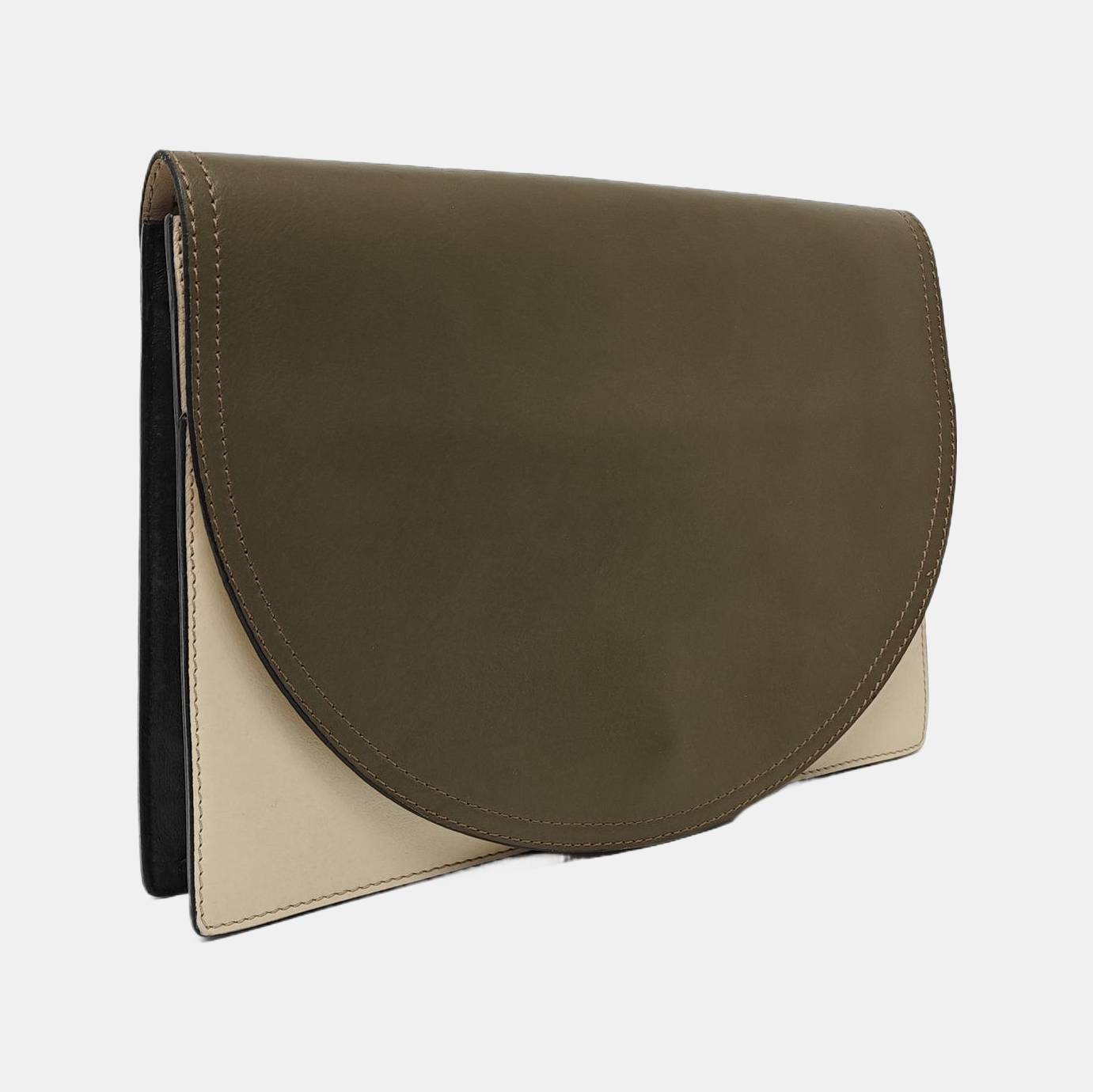 Calfskin Clutch Brown