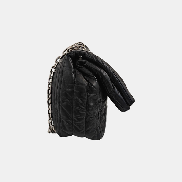 BB Quilted Calfskin Black