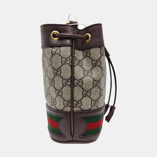 Ophidia Mini Monogram Coated Canvas Beige