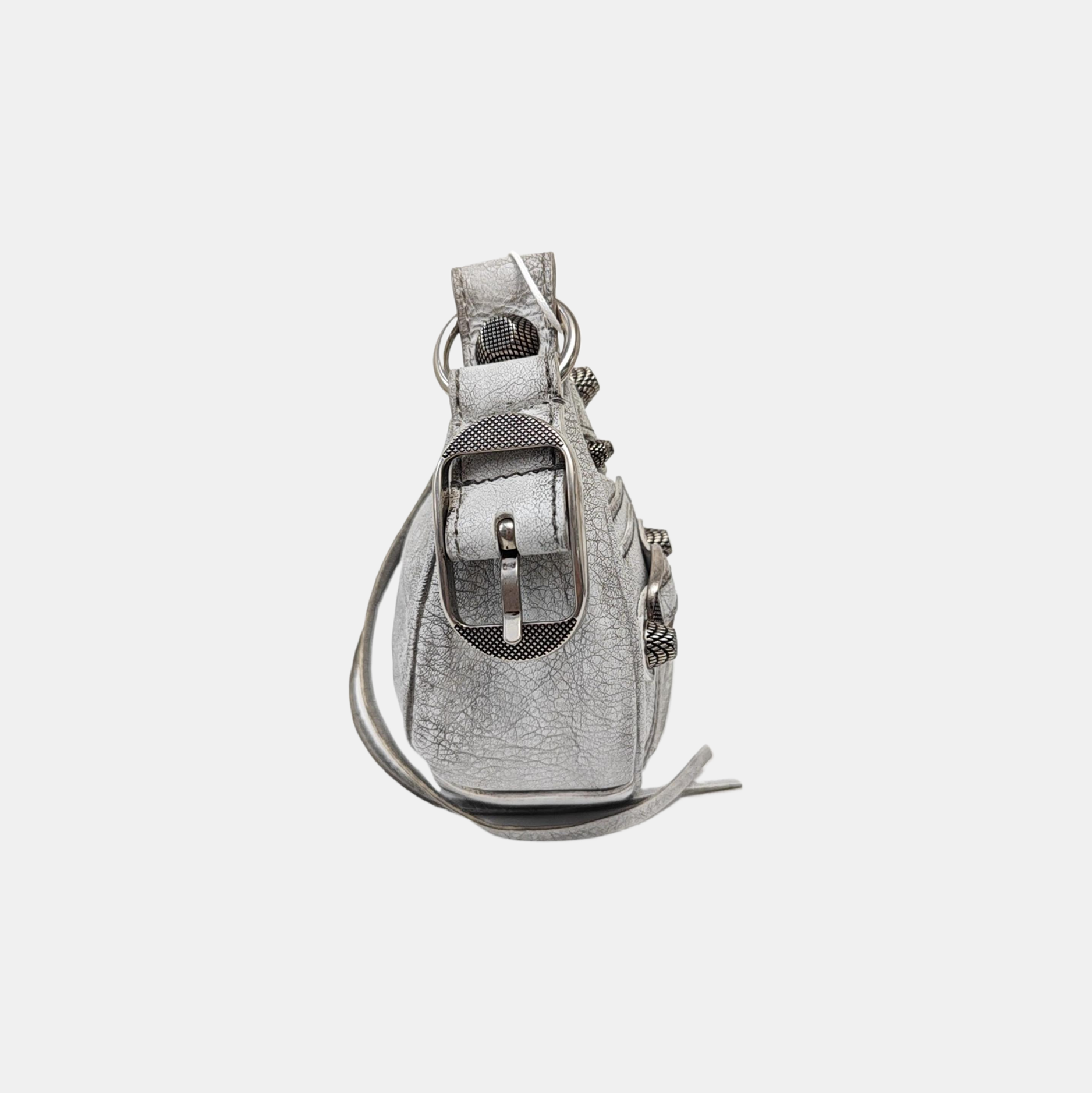 Le Cagole Mini Lambskin Silver