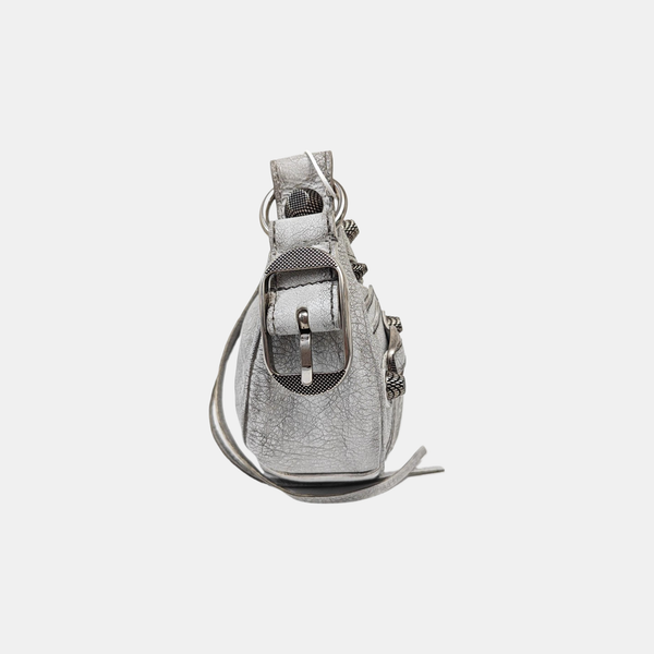 Le Cagole Mini Lambskin Silver