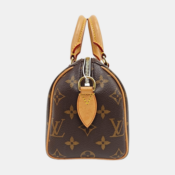 SPEEDY 20 Monogram Coated Canvas Brown