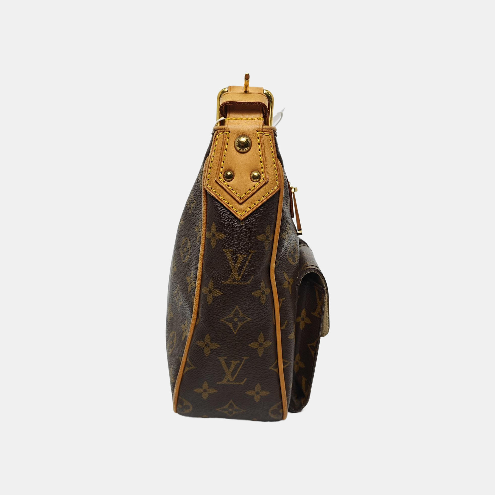 HUDSON GM Monogram Coated Canvas Brown