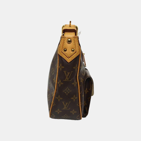 HUDSON GM Monogram Coated Canvas Brown