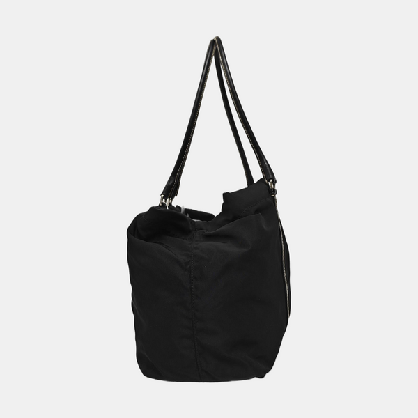 Nylon Shoulder Bag Black