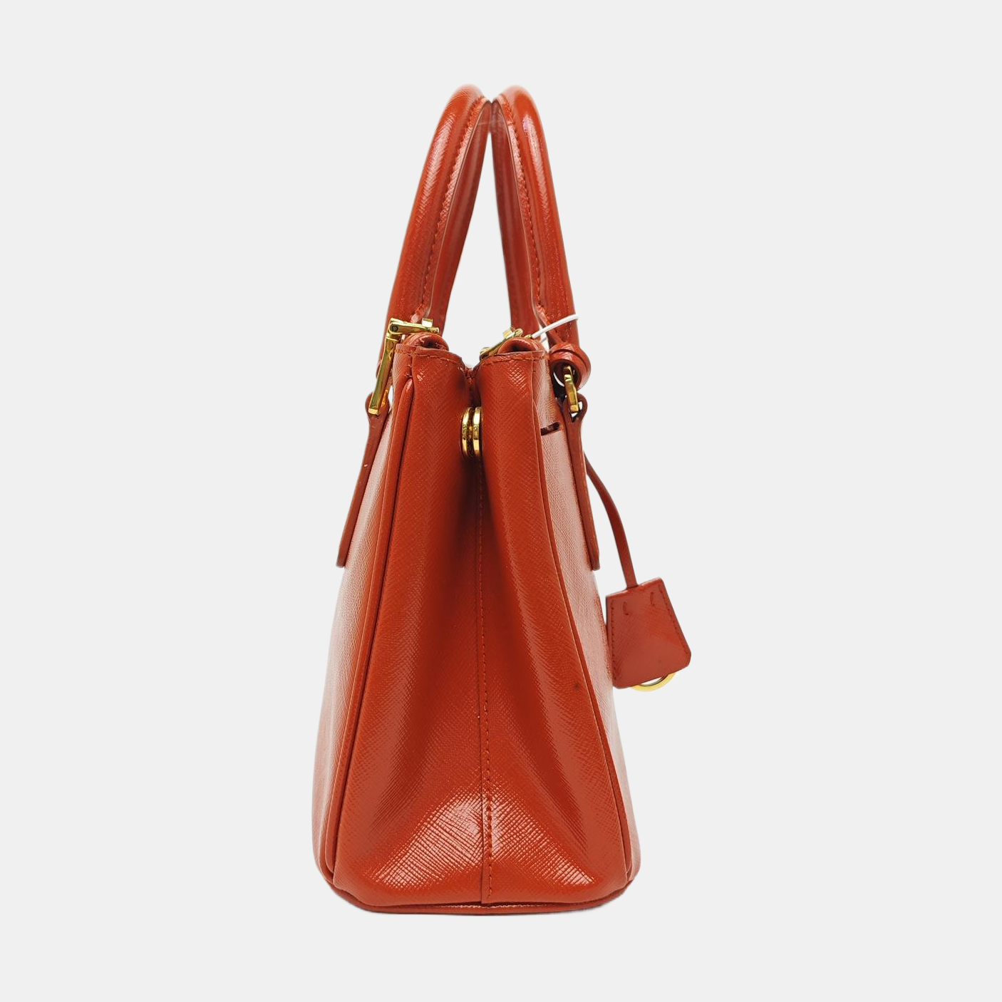 Galleria Small Saffiano Calfskin Orange