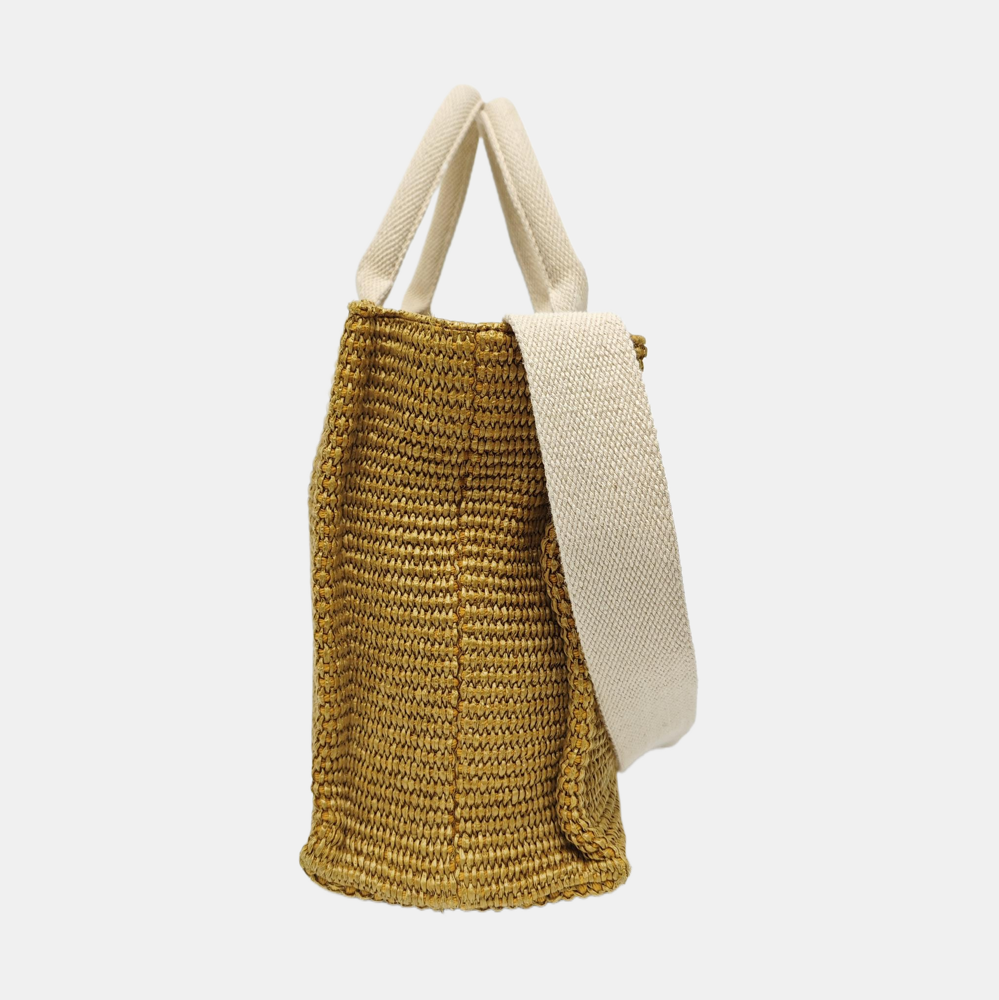 Straw Tote Bag Brown