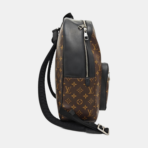 JOSH Monogram Coated Canvas Brown