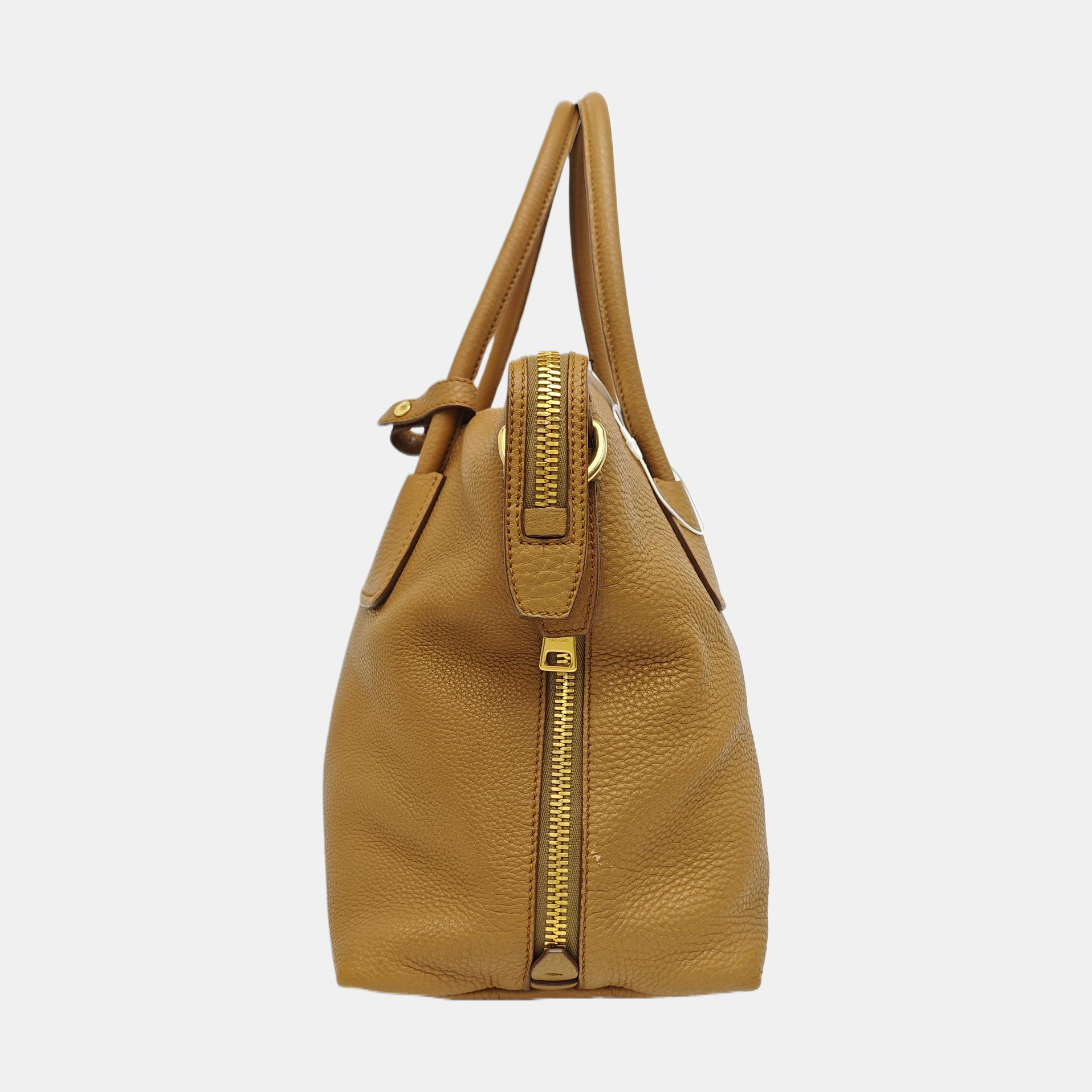 Calfskin Shoulder Bag Brown