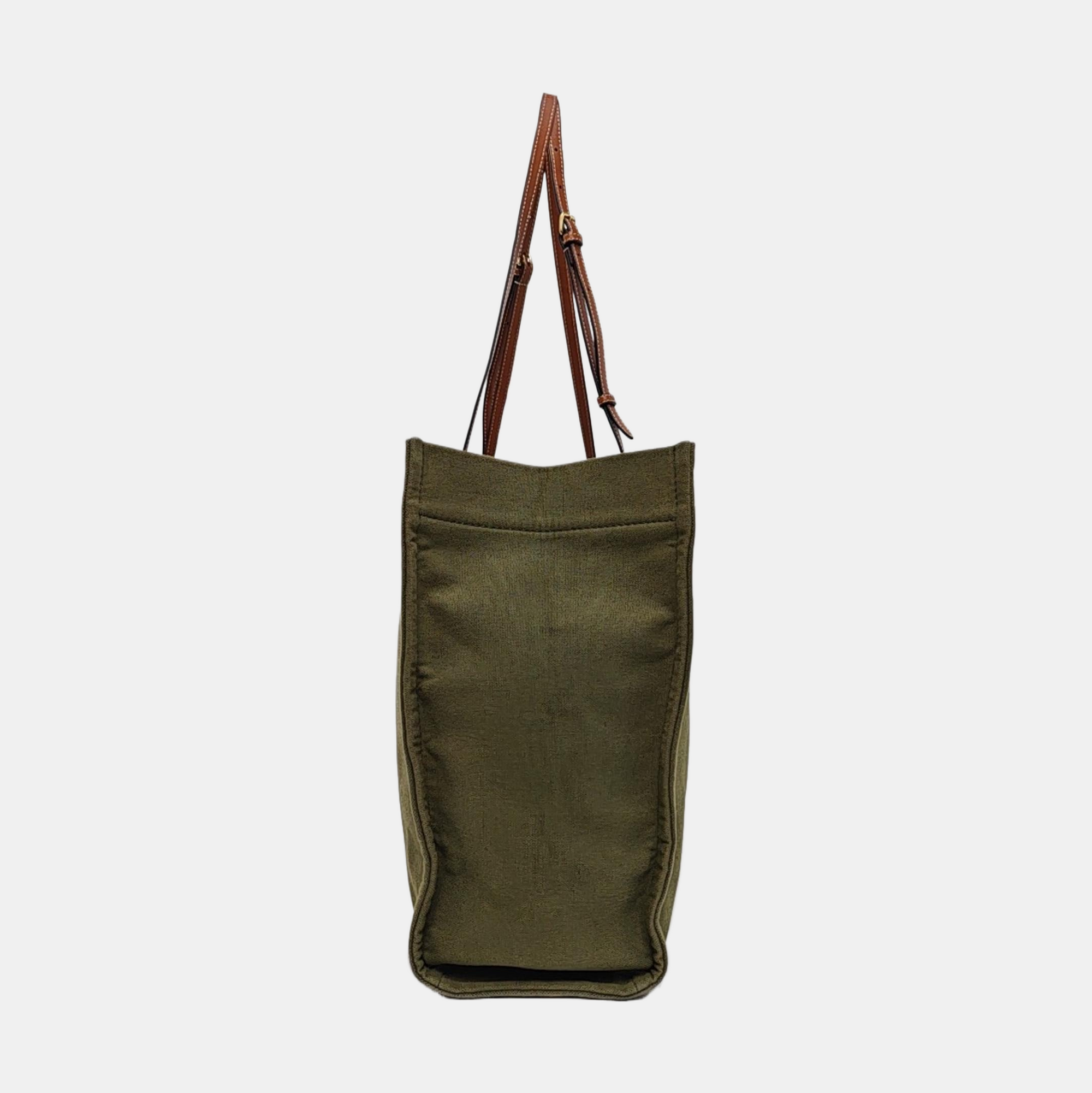 Authenticated pre-owned  CABAS CELINE Fabric Green - Tote Bag at Looply