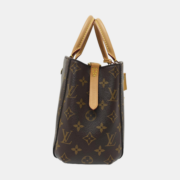 MONTAIGNE Monogram Coated Canvas Brown