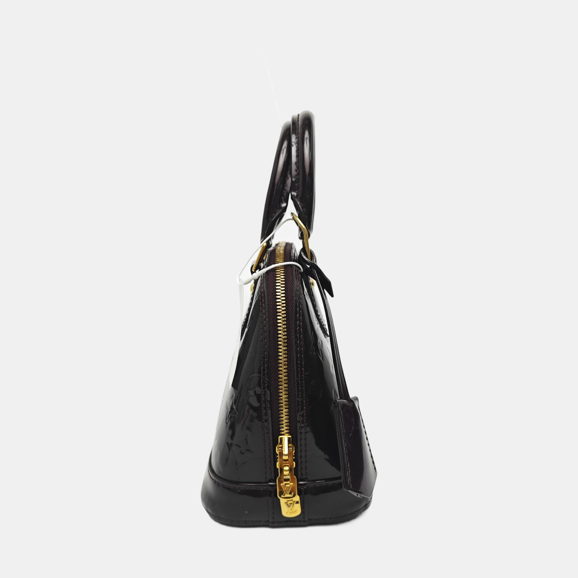ALMA BB Monogram Patent Leather Red