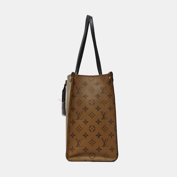 ONTHEGO MM Monogram Coated Canvas Brown