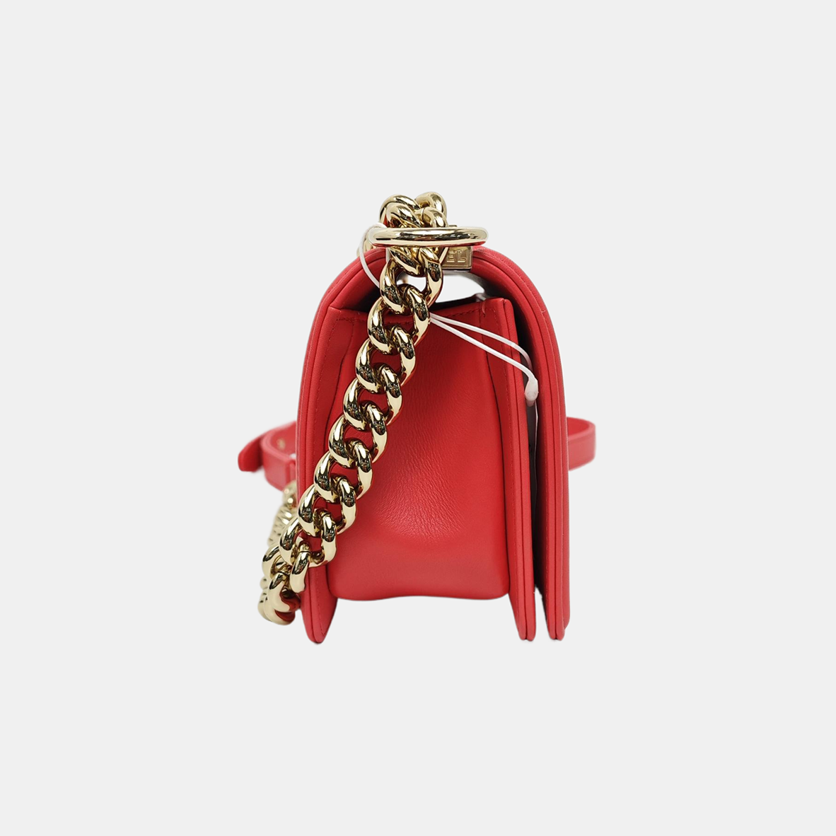 Authenticated pre-owned  BOY CHANEL Small Chevron Fabric Pink - Shoulder Bag at Looply
