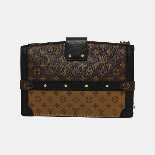 TRUNK Monogram Coated Canvas Brown