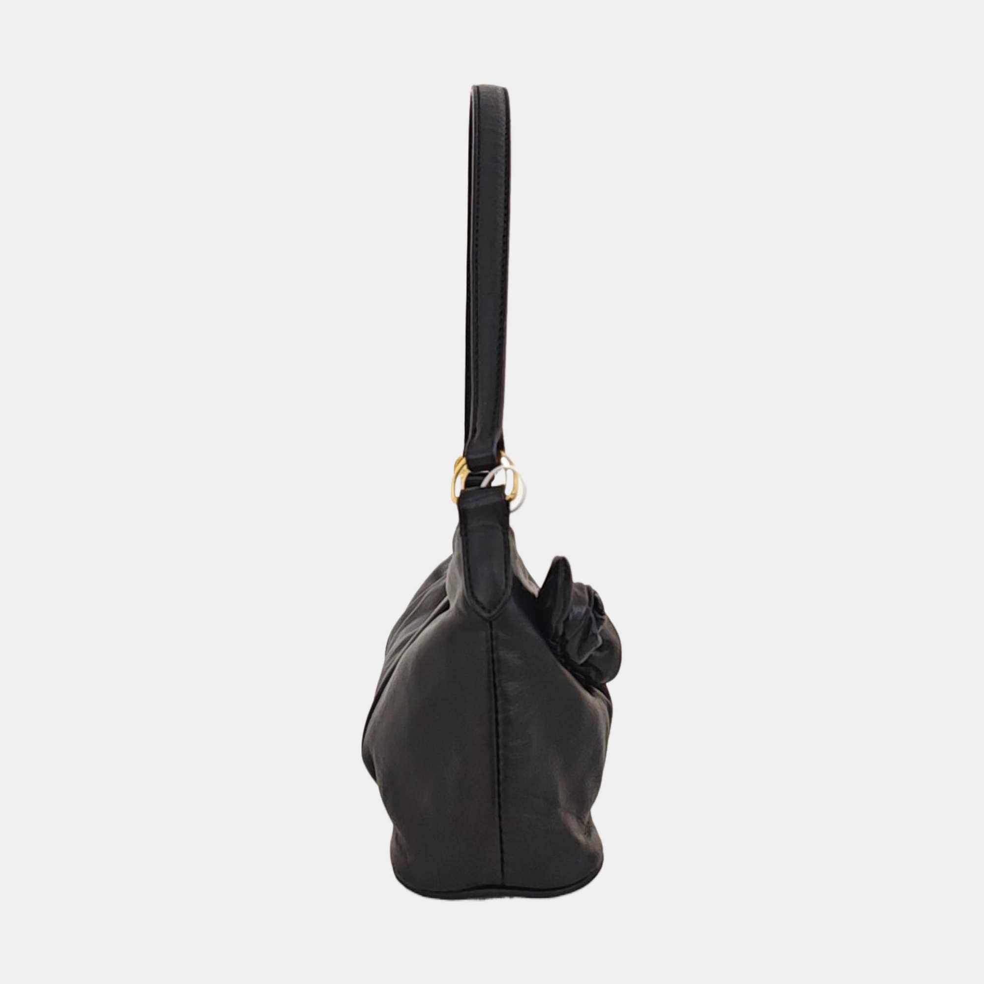Lambskin Shoulder Bag Black