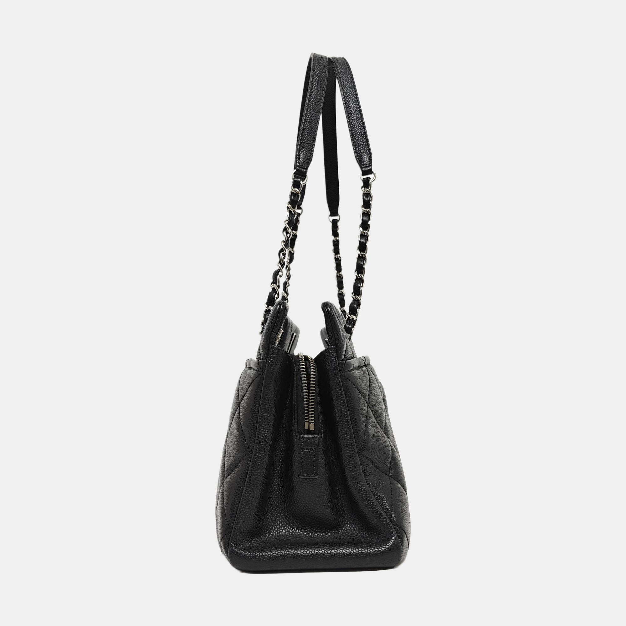 CC TIMELESS SOFT Quilted Grained Calfskin Black