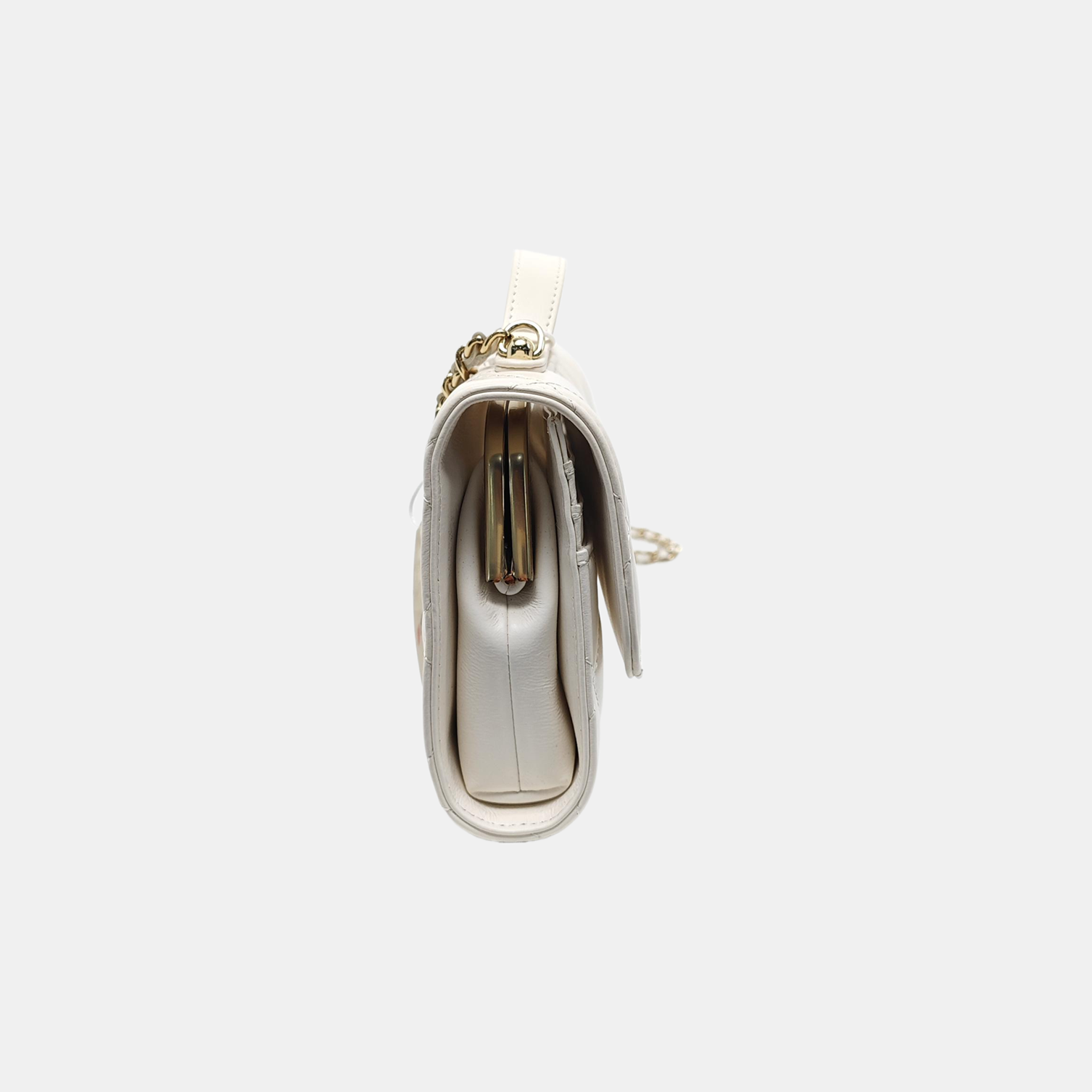 Quilted Calfskin White