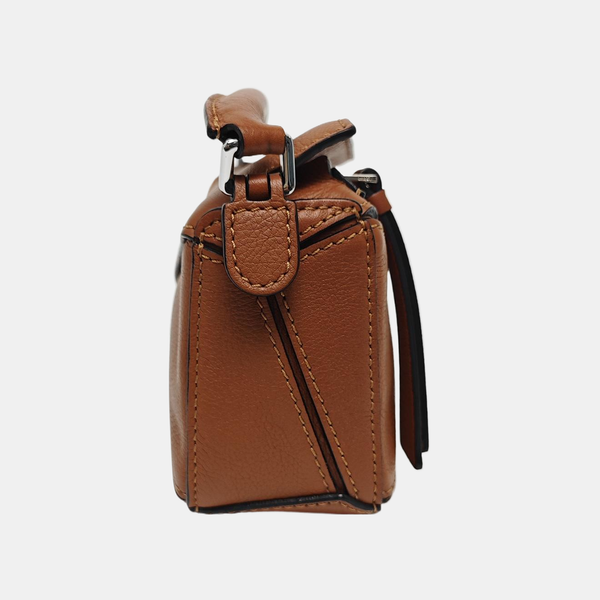 Authenticated pre-owned  Puzzle Nano Calfskin Brown - Shoulder Bag at Looply