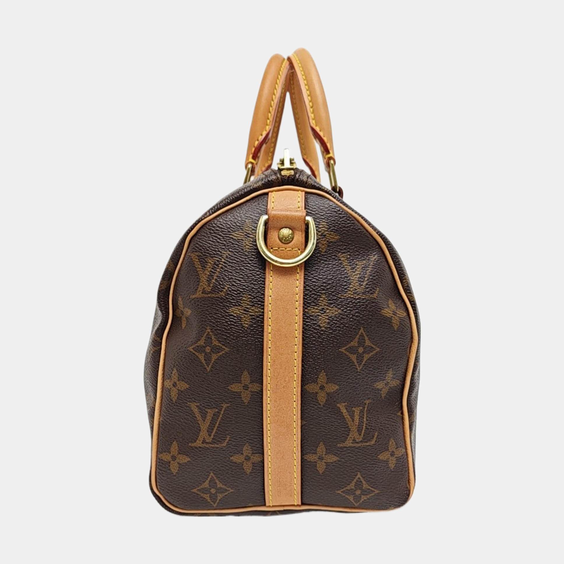 SPEEDY 25 Monogram Coated Canvas Brown