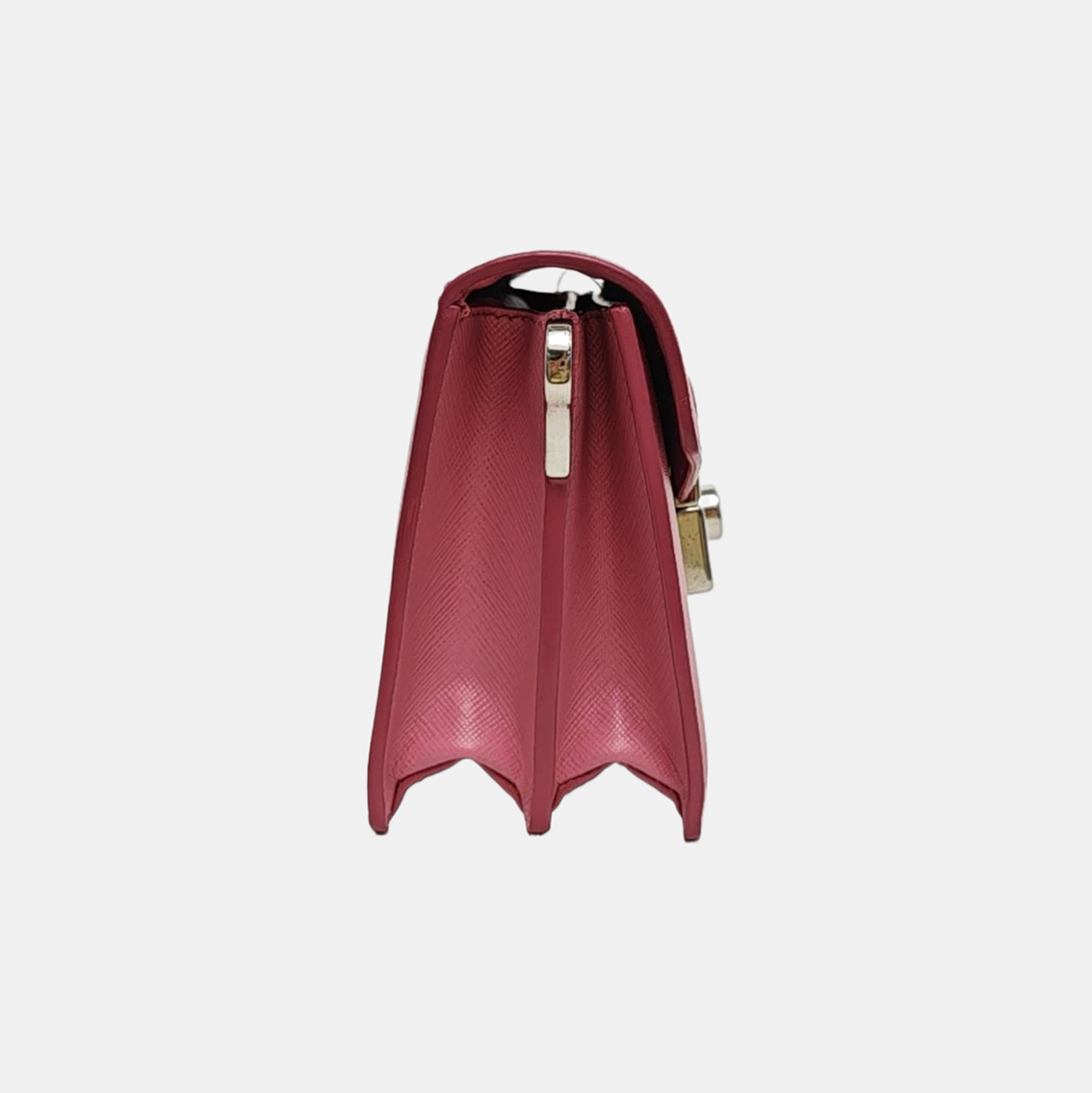 Bolso Sound de piel de becerro Saffiano rosa