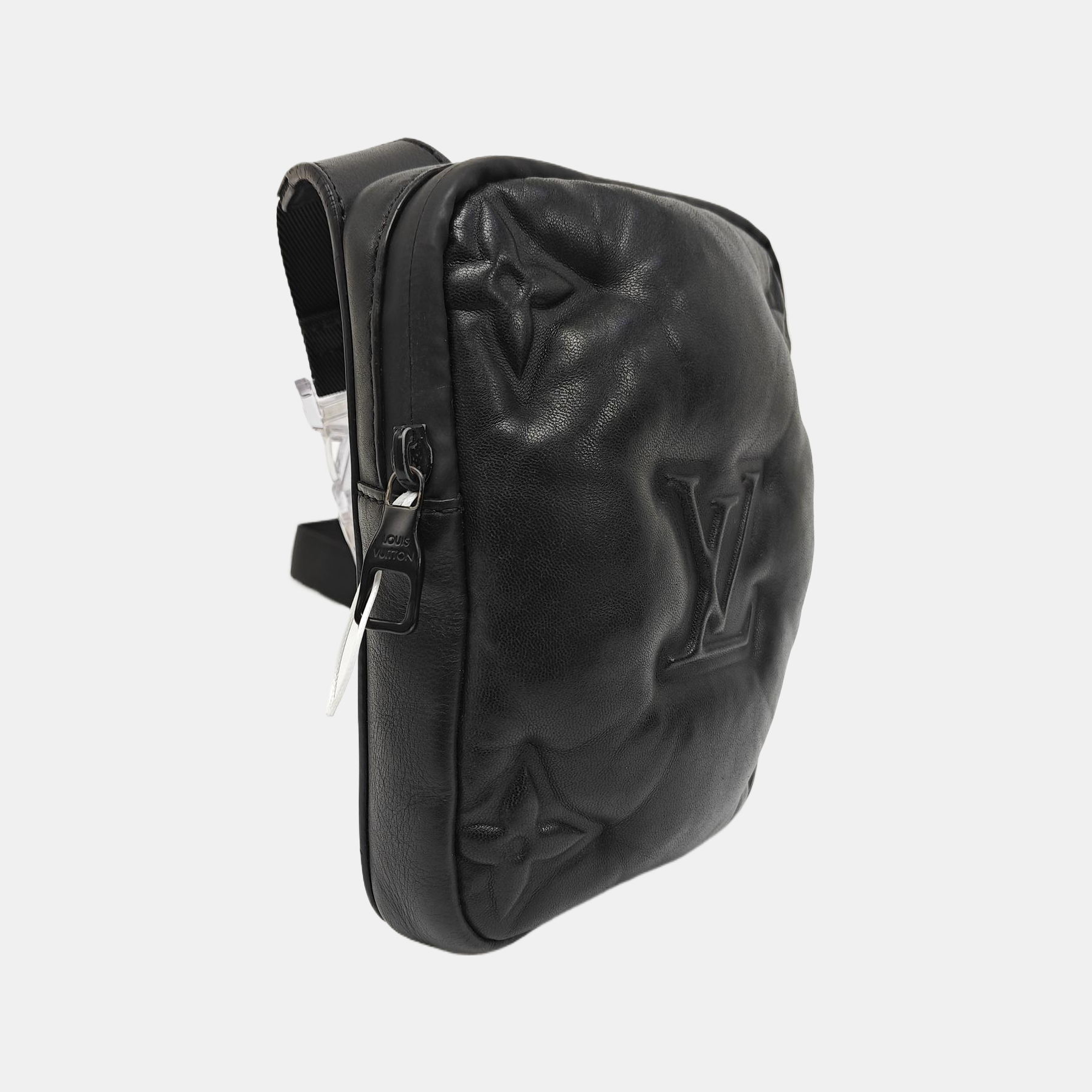 Monogram Lambskin Belt Bag Black