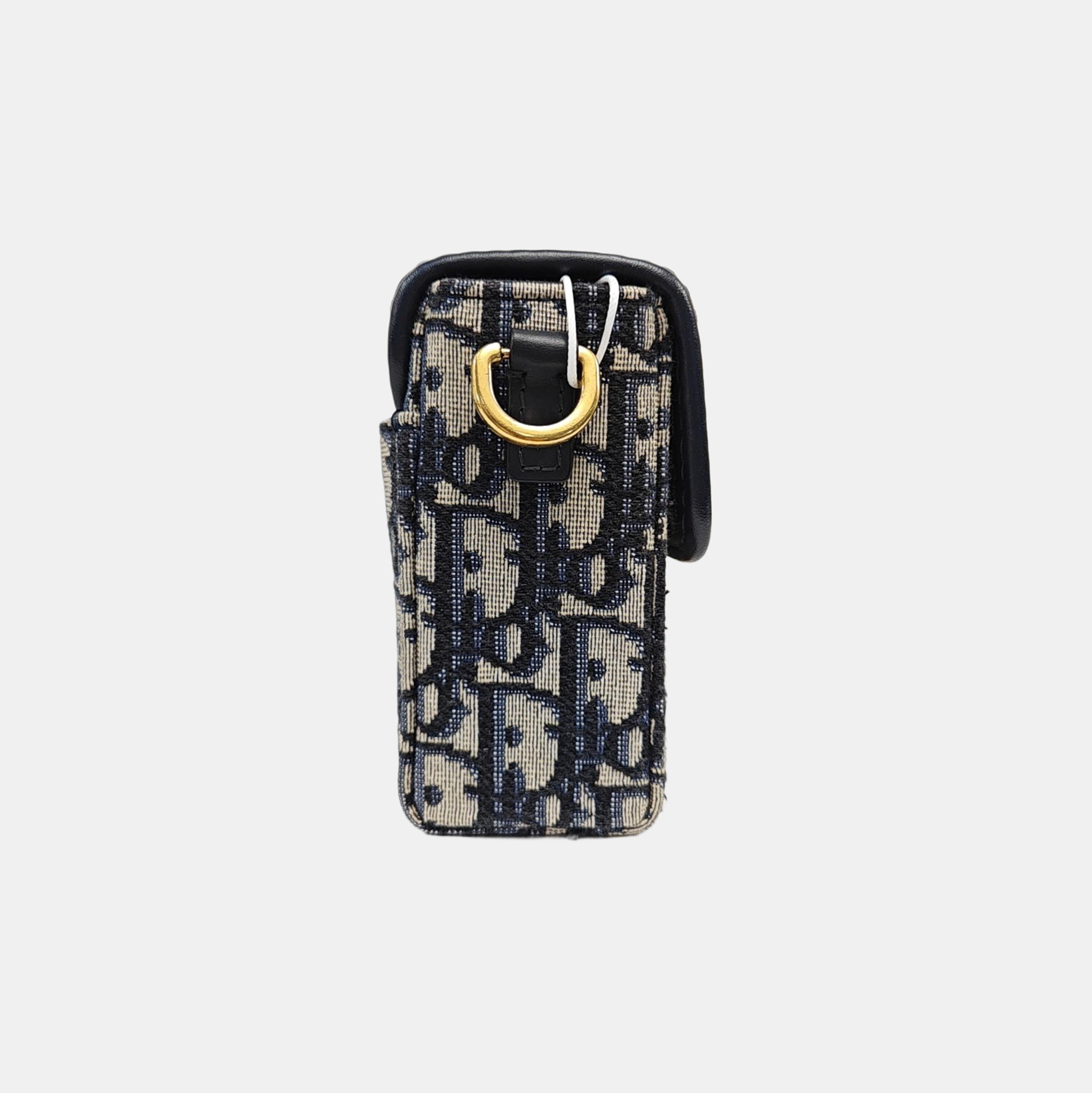 30 Montaigne Mini Oblique Canvas Blue