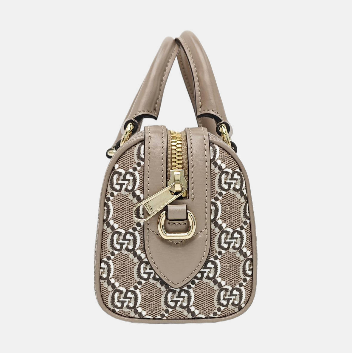 Monogram Coated Canvas Shoulder Bag Super Mini Gray