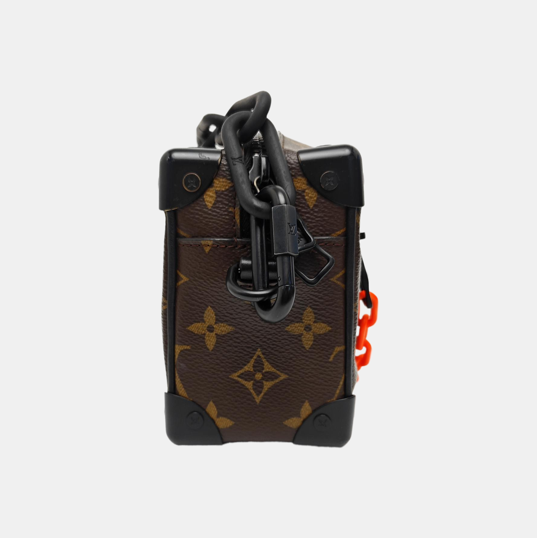 SOFT TRUNK Mini Monogram Coated Canvas Brown