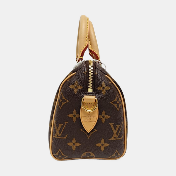 SPEEDY 20 Monogram Coated Canvas Brown