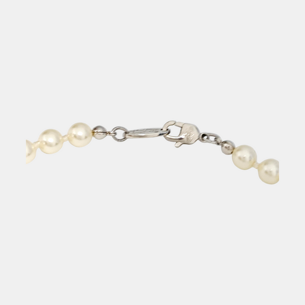 Faux Pearl White Necklace