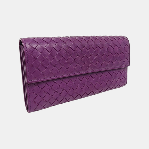 Calfskin Wallet Purple