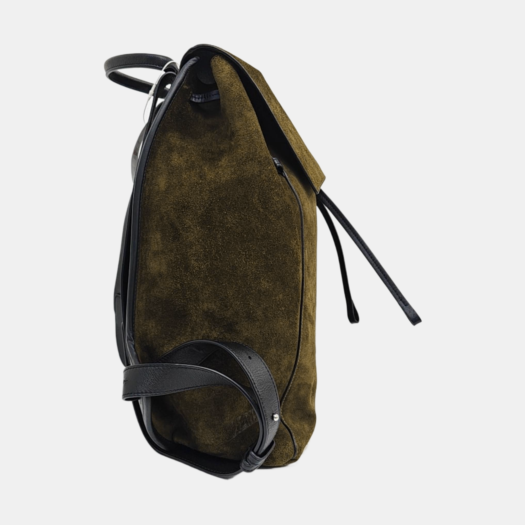 Suede Backpack Green