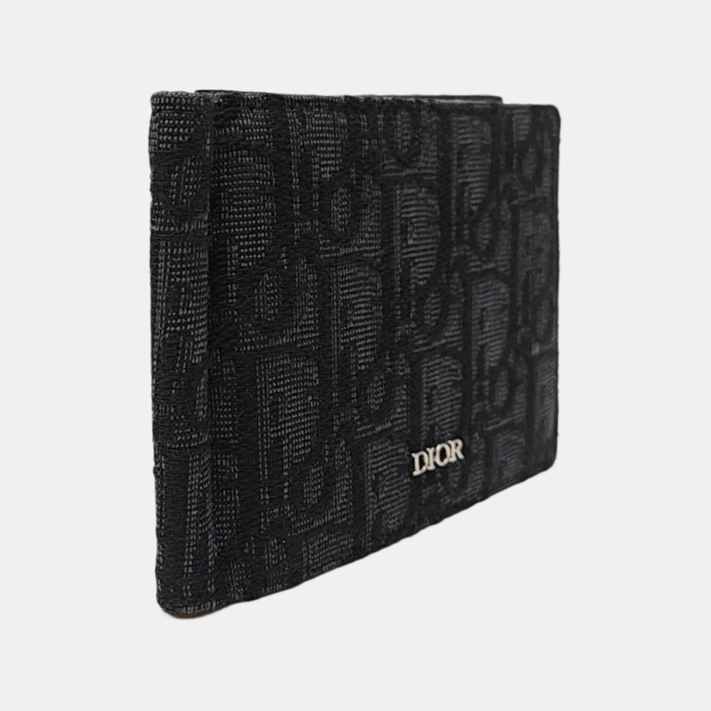 Oblique Canvas Wallet Gray