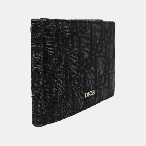 Oblique Canvas Wallet Gray