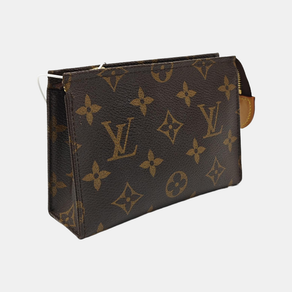 TOILET POCKET 15 Monogram Coated Canvas Brown