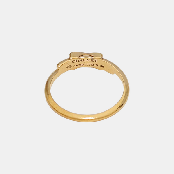 Jeux De Liens 18k Rose Gold Ring EU 50