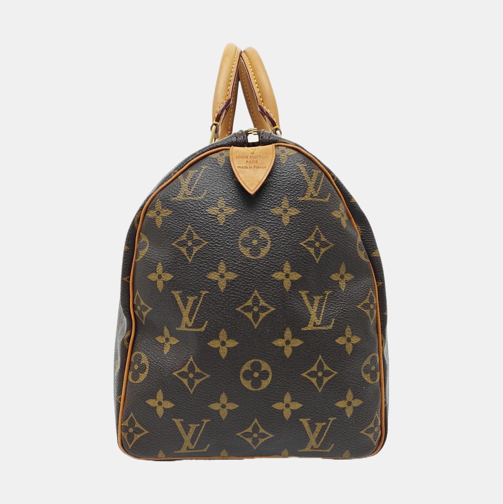 SPEEDY 30 Monogram Coated Canvas Brown